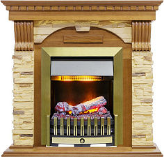 Каминокомплект Dimplex Dublin очаг Danville Antique Brass FB2 дуб/сланец Dimplex Dublin очаг Danville Antique Brass FB2 дуб/сланец